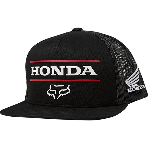 Бейсболка Fox Honda Snapback Hat Black, OS, 2021 (26048-001-OS) pitbikemarket.ru