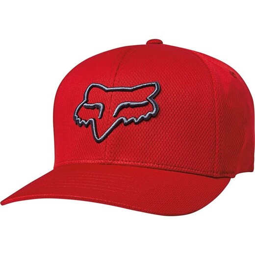Бейсболка Fox Lithotype Flexfit Hat Bright Red L/XL pitbikemarket.ru