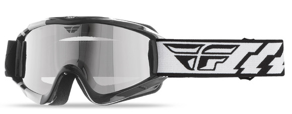 Очки для мотокросса FLY RACING FOCUS (2016) SNOW черные, зеркальные-двойные pitbikemarket.ru