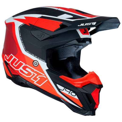 Шлем кроссовый JUST1 J40 FLASH (красный/белый матовый, XS, 1560035-880-8262) pitbikemarket.ru