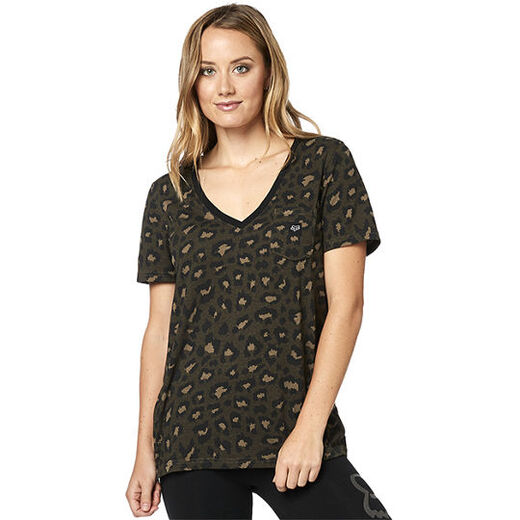 Футболка женская Fox Wild Child Vneck Dirt Dirt, L, 2020 (23565-117-L) pitbikemarket.ru