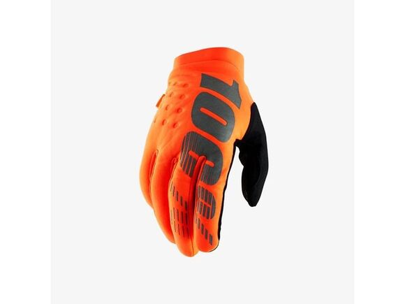 Мотоперчатки 100% Brisker Glove Fluo Orange/Black, XL, 2020 (10016-260-13) pitbikemarket.ru