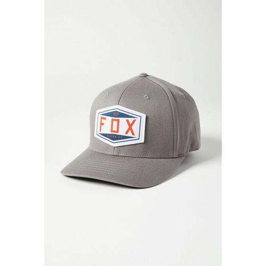 Бейсболка Fox Emblem Flexfit Hat серая, S/M, 2021 (-S/M) pitbikemarket.ru