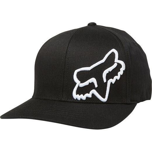 Бейсболка Fox Flex 45 Flexfit Hat черная / белая, S/M, 2021 (58379-018-S/M) pitbikemarket.ru