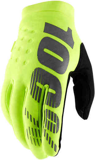 Мотоперчатки подростковые 100% Brisker Youth Glove Fluo Yellow M (10016-004-05) pitbikemarket.ru