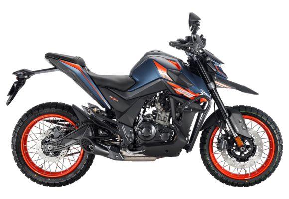 Мотоцикл ZONTES ZT200-U1 (4T ZT163ML EFI) 17/17 (2025 г.) синий/оранжевый pitbikemarket.ru