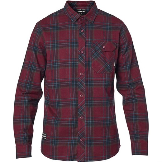 Рубашка Fox Gamut Stretch Flannel Взрослый, XXL, бордовый, 2020 (23890-527-2X) pitbikemarket.ru