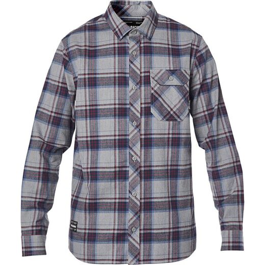 Рубашка Fox Gamut Stretch Flannel Взрослый, L, серый, 2020 (23890-185-L) pitbikemarket.ru