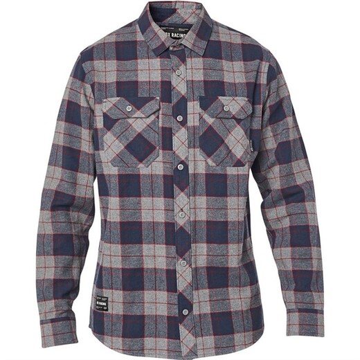 Рубашка Fox Traildust 2.0 Flannel Взрослый, M, серый, 2020 (23826-185-M) pitbikemarket.ru
