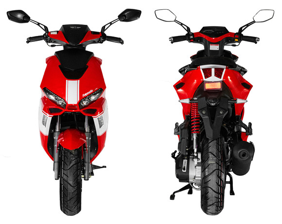 Скутер Regulmoto FORMULA 125 (LJ125T-8M), Красный/ белый pitbikemarket.ru