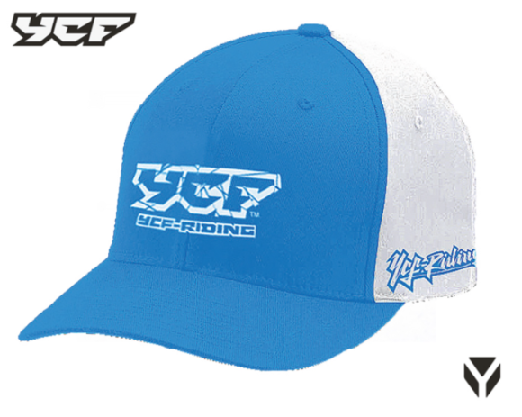 Бейсболка YCF голубая/белая pitbikemarket.ru