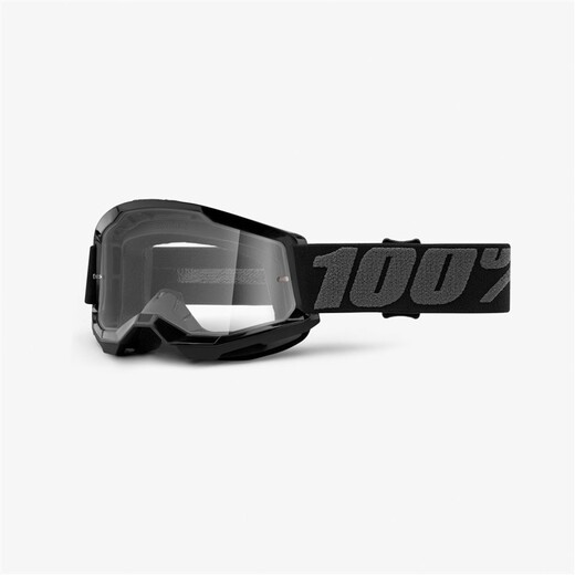 Очки подростковые 100% Strata 2 Youth Goggle Black / Clear Lens (50521-101-01) pitbikemarket.ru