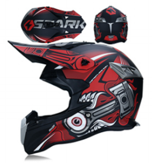Шлем кроссовый 188 "Spark" red/black XL pitbikemarket.ru