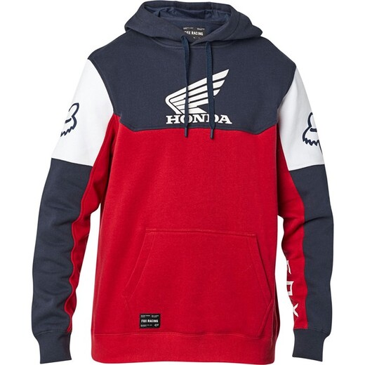 Толстовка Fox Honda Pullover Fleece Взрослый, L, синий, 2020 (25956-248-L) pitbikemarket.ru