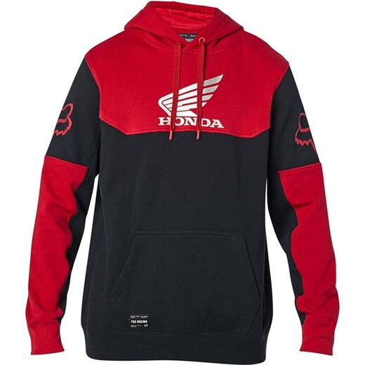Толстовка Fox Honda Pullover Fleece Взрослый, XXL, черный, 2020 (25956-017-2X) pitbikemarket.ru