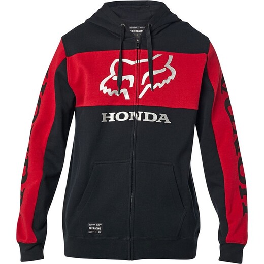 Толстовка Fox Honda Zip Fleece Взрослый, XL, черный, 2020 (25955-017-XL) pitbikemarket.ru