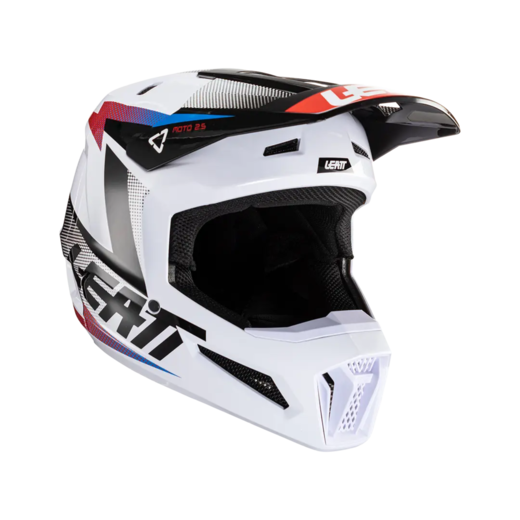 Мотошлем Leatt Moto 2.5 Helmet (Black/White, L, 2024 (1024060483)) pitbikemarket.ru