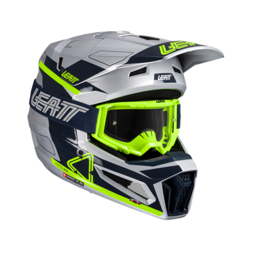 Мотошлем Leatt Moto 3.5 Helmet Kit (Steel, M, 2025 (1025100522)) pitbikemarket.ru