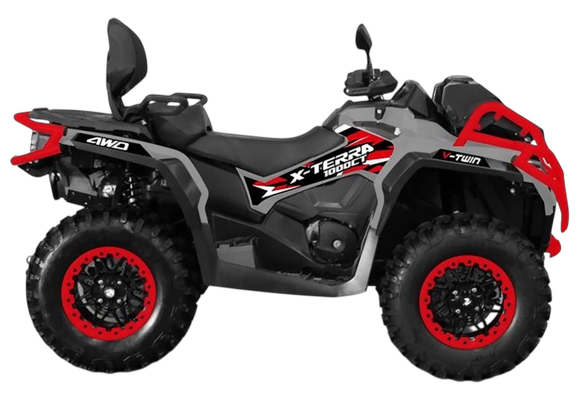 Квадроцикл BRC X-TERRA CT ATV 1000 Серый/красный (ПСМ) pitbikemarket.ru