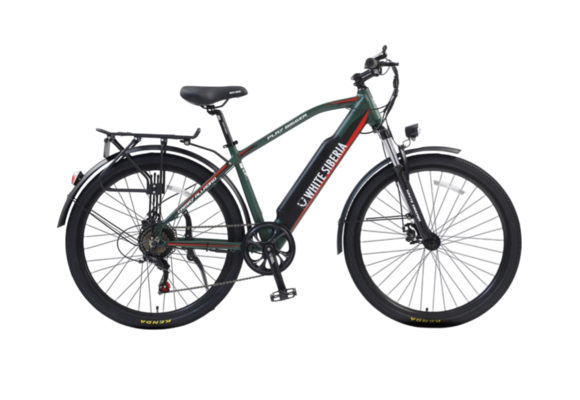 Электровелосипед WHITE SIBERIA CAMRY LIGHT 500W (матовый зеленый) pitbikemarket.ru