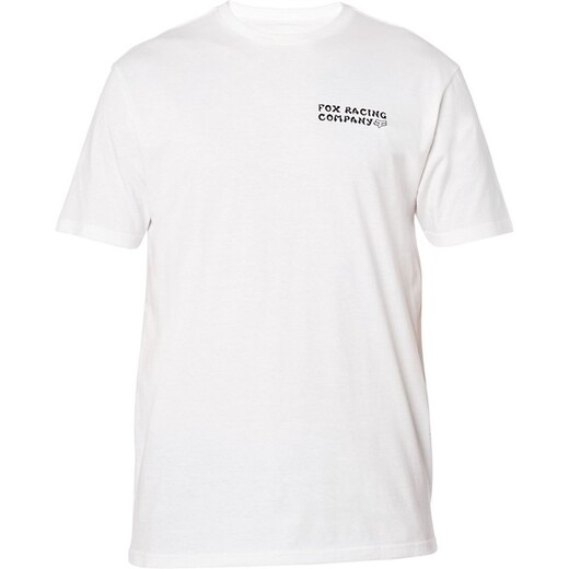 Футболка Fox Death Wish SS Premium Tee Взрослый, S, белый, 2020 (26000-190-S) pitbikemarket.ru