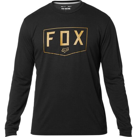 Футболка Fox Shield LS Tech Tee Взрослый, S, черный, 2020 (24120-019-S) pitbikemarket.ru