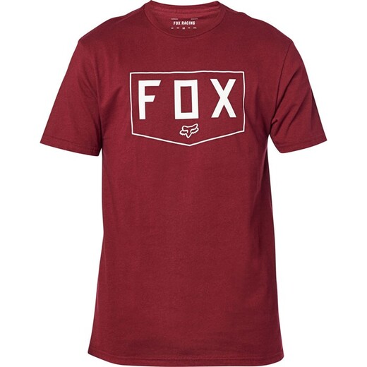 Футболка Fox Shield SS Premium Tee Взрослый, M, бордовый, 2020 (24429-527-M) pitbikemarket.ru