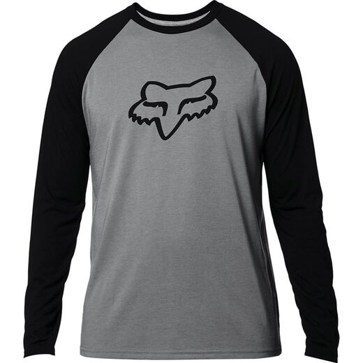Футболка Fox Tournament LS Tech Tee Взрослый, L, серый, 2020 (24123-185-L) pitbikemarket.ru