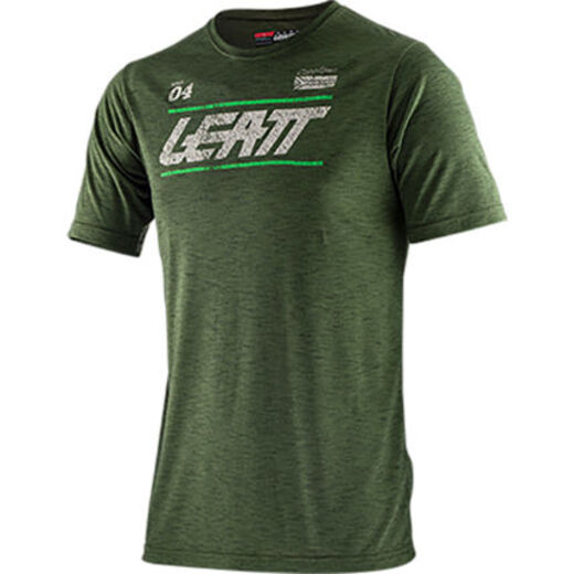 Футболка Leatt Core T-Shirt (2021) Взрослый, XL, зелёный, 2021 (5021800103) pitbikemarket.ru