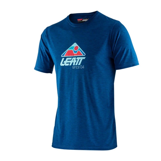 Футболка Leatt Core T-Shirt (2021) Взрослый, M, синий, 2021 (5021800121) pitbikemarket.ru