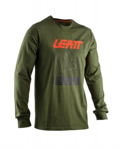 Футболка Leatt Mesh LongSleeve Shirt Взрослый, L, хаки, 2020 (5020004942) pitbikemarket.ru