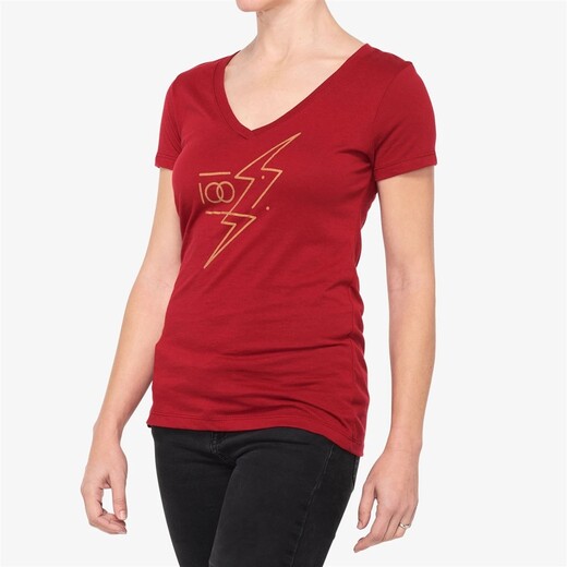 Футболка женская 100% Helgi Womens Tee-Shirt Женский, M, красный, 2020 (28087-068-11) pitbikemarket.ru