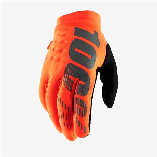 Мотоперчатки подростковые 100% Brisker Youth Glove (Fluo Orange, L, 2021 (10016-260-06)) pitbikemarket.ru