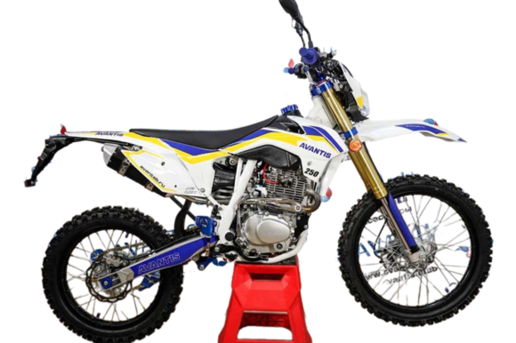Мотоцикл Avantis A2 Lux (172FMM-3A, возд.охл.) ПТС (Белый/син/желт) pitbikemarket.ru