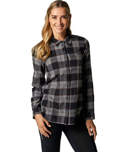 Рубашка женская Fox Pines Flannel Graphite, S, 2020 (25703-185-S) pitbikemarket.ru