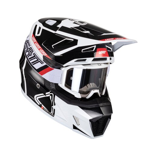 Мотошлем Leatt Moto 7.5 Helmet Kit (Black/White, S, 2024 (1024060241)) pitbikemarket.ru