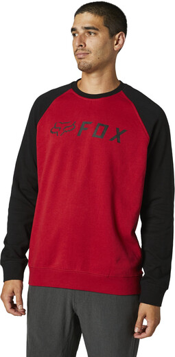 Толстовка Fox Apex Crew Fleece Black/Red, L, 2021 (26436-017-L) pitbikemarket.ru