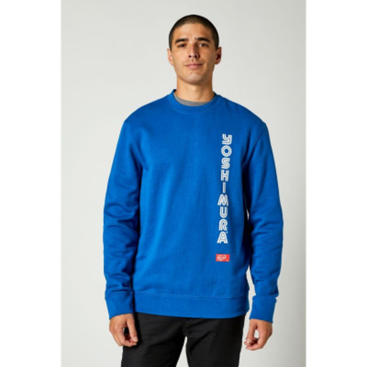 Толстовка Fox Yoshimura Crew Fleece Royal Blue, XL, 2021 (26953-159-XL) pitbikemarket.ru