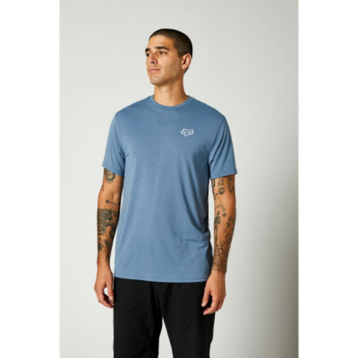 Футболка Fox Burnt SS Tech Tee Matt Blue, L, 2021 (26970-034-L) pitbikemarket.ru