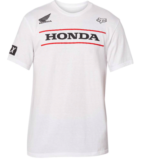 Футболка Fox Honda SS Tee White, L, 2021 (26017-190-L) pitbikemarket.ru