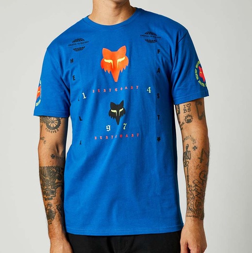 Футболка Fox Mawlr SS Premium Tee Royal Blue, XXL, 2021 (26958-159-2X) pitbikemarket.ru