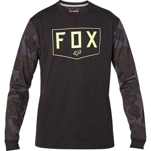Футболка Fox Shield LS Tech Tee Black Camo, S, 2020 (24120-247-S) pitbikemarket.ru