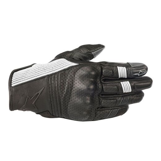 Мотоперчатки кожаные MUSTANG V2 GLOVES черно-белый, 12, S pitbikemarket.ru