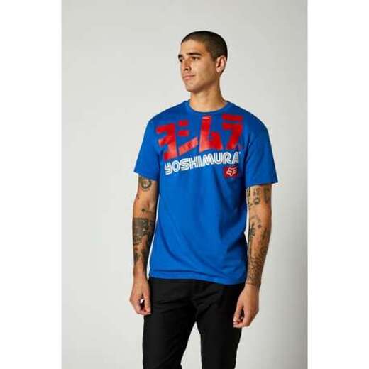 Футболка Fox Yoshimura Oversized SS Tee Royal Blue, M, 2021 (26955-159-M) pitbikemarket.ru