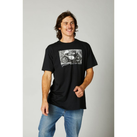 Футболка Fox Yoshimura Racer Profile SS Tee Black, M, 2021 (26954-001-M) pitbikemarket.ru
