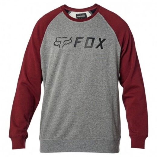 Толстовка Fox Apex Crew Fleece Grey/Red, XL, 2020 (26436-037-XL) pitbikemarket.ru