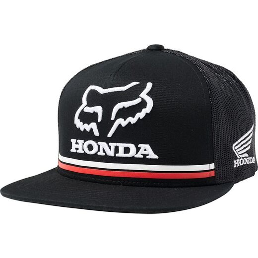 Бейсболка Fox Honda Snapback Hat Взрослый, OS, черный, 2020 (26048-001-OS) pitbikemarket.ru