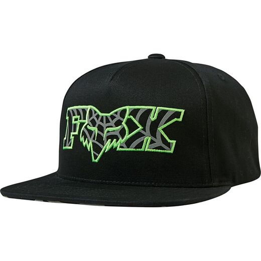 Бейсболка Fox Venin Snapback Hat Взрослый, OS, черный, 2020 (26151-001-OS) pitbikemarket.ru