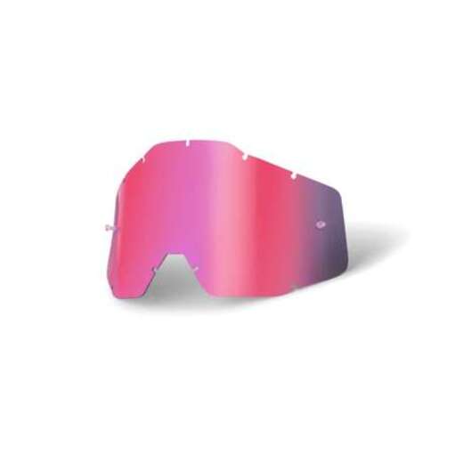 Линза 100% Racecraft/Accuri/Strata Anti-Fog Mirror Pink/Smoke (51002-016-02) pitbikemarket.ru