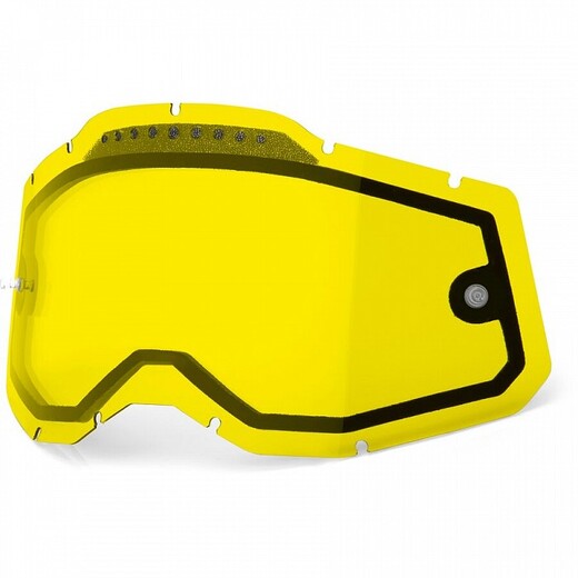 Линза 100% RC2/AC2/ST2 Replacement Lens Vented Dual Pane Yellow (51008-608-01) pitbikemarket.ru